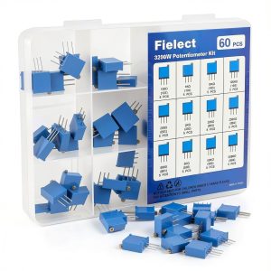3296W Potentiometer Kit 60pcs Fielect Multiturn Trimmer High Precision-0