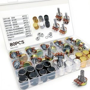 Potentiometer Kit 80PCS WH148 B5K‑B100K 15mm 3‑Pin by Mrosnail-0