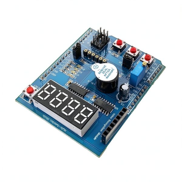 Multi Function Shield for Uno & Mega DIYables– 4‑Digit 7‑Segment-4