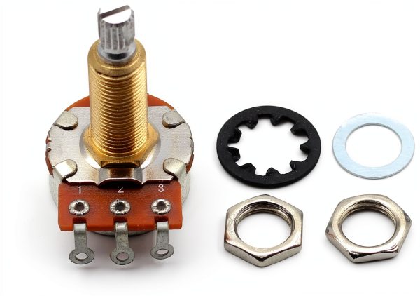 Bourns 500K LONG Split Shaft Audio Taper Potentiometer Set of 4-4