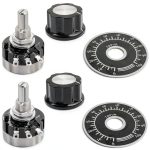 Fielect 5K Potentiometer RV24YN20S Single Turn Carbon Film Rotary-0