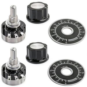 Fielect 5K Potentiometer RV24YN20S Single Turn Carbon Film Rotary-0