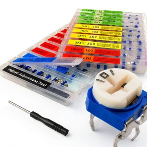 EEEEE 19 value Potentiometer Kit 152pcs with Compartments & Tool - 1A-0