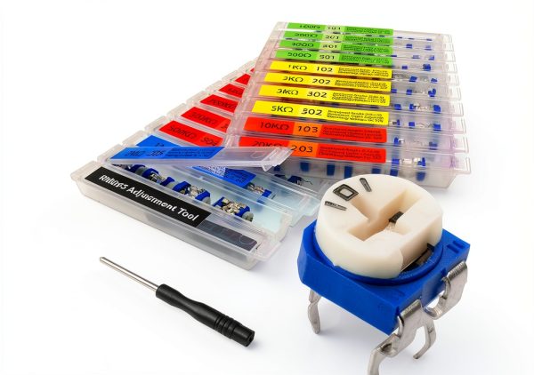 EEEEE 19 value Potentiometer Kit 152pcs with Compartments & Tool - 1A-0