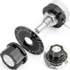 Joinfworld 10K Potentiometer Single Turn Rotary with A03 Knob-0