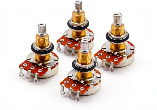 Bourns 500K LONG Split Shaft Audio Taper Potentiometer Set of 4-0