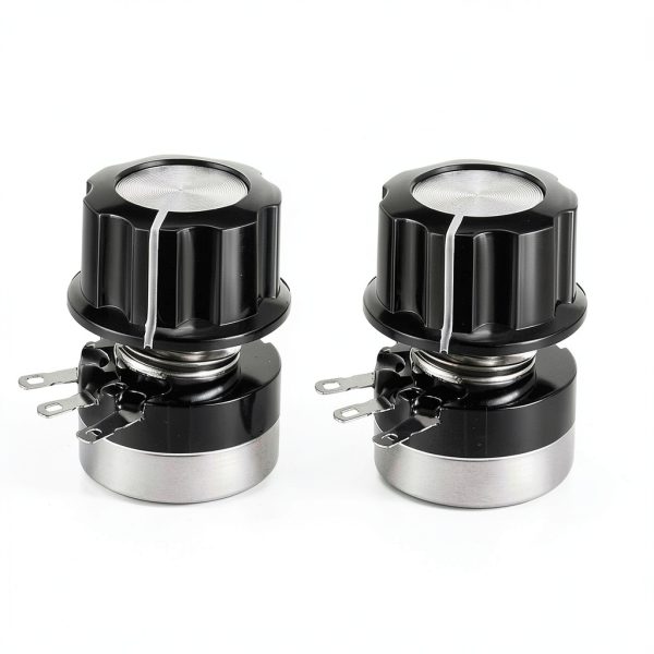 Fielect 5K Potentiometer RV24YN20S Single Turn Carbon Film Rotary-5
