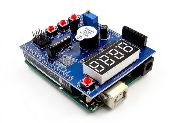 Multi Function Shield for Uno & Mega DIYables– 4‑Digit 7‑Segment-0