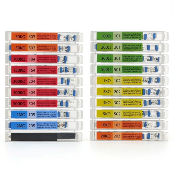 EEEEE 19 value Potentiometer Kit 152pcs with Compartments & Tool - 1A-2