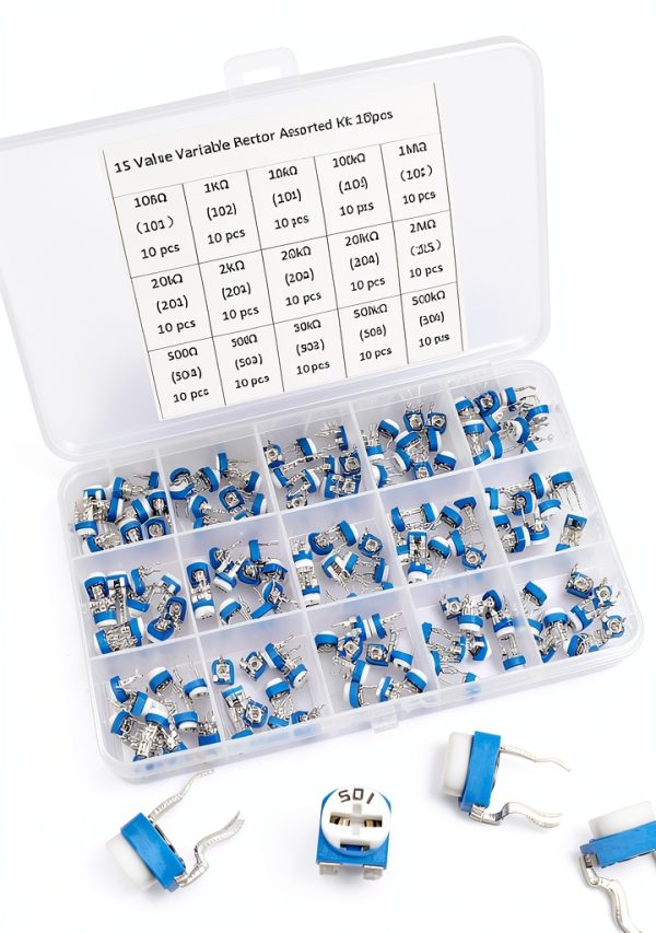 15 Value Trimpot Resistor Kit 150pcs 6mm Zovfam Potentiometer-4
